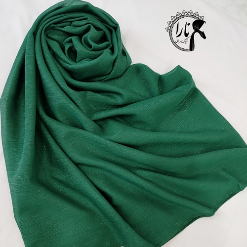 روسری حریر لمه سبز