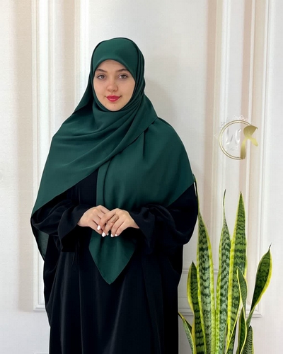 روسری حریر سبز