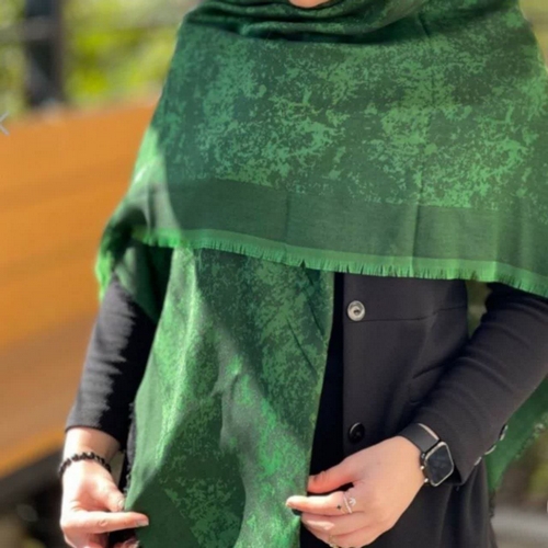 روسری پتینه سبز