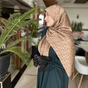 روسری ساتن ژاکارد