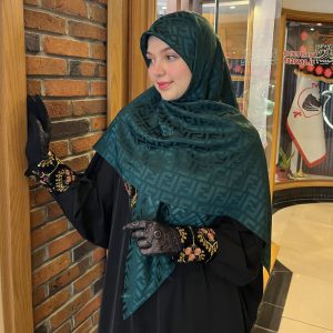 روسری ساتن ژاکارد