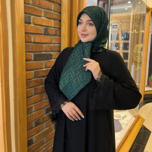 روسری ساتن سبز