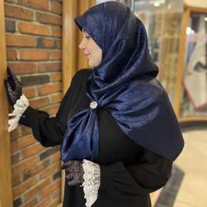 روسری ساتن ژاکارد